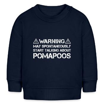 Pomapoo Pom-A-Poo - Baby Organic Sweatshirt Baby Changer von Stanley/Stella - Navy - Vorne