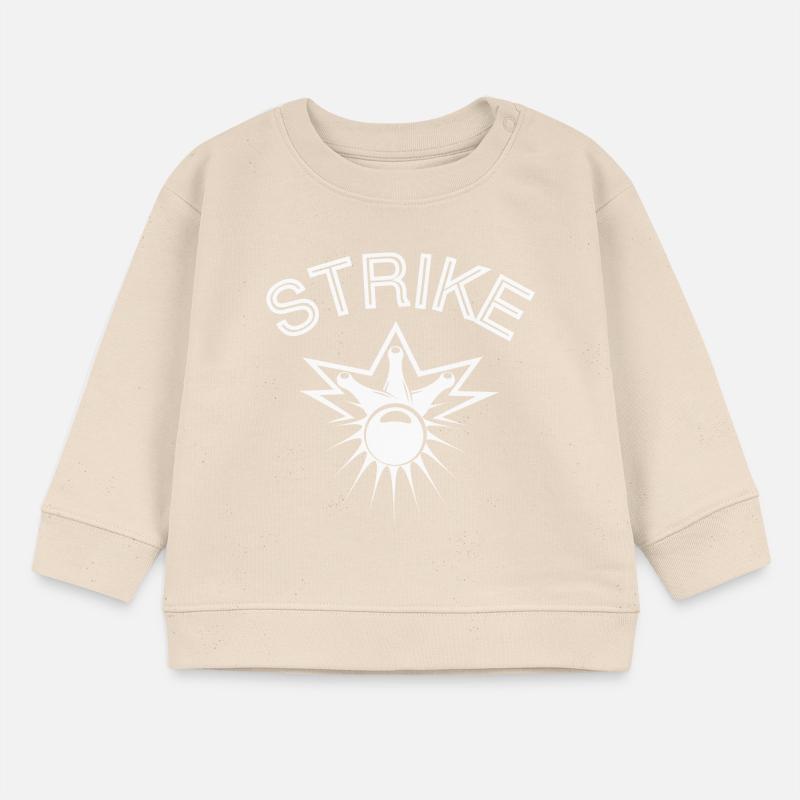 Bowling, Bowlingventilator, Strike Baby Organic Sweatshirt Baby Changer von Stanley/Stella