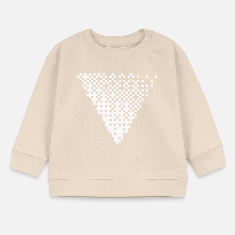 Triangular Halftone Pixel Grid Baby Sweatshirt by Stanley/Stella