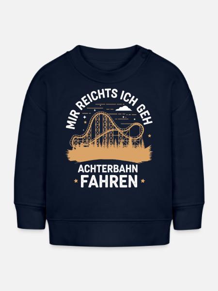 Achterbahn Freizeitpark Roller Coaster - Baby Organic Sweatshirt Baby Changer von Stanley/Stella - Navy