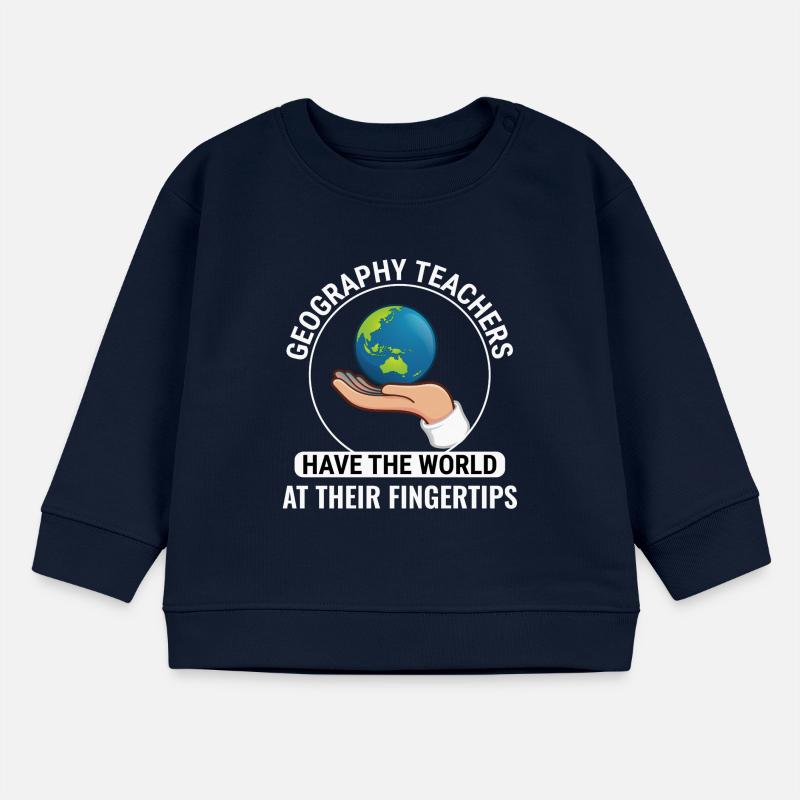 GIS Hand Globe World Spatial Data Geography Baby Sweatshirt by Stanley/Stella