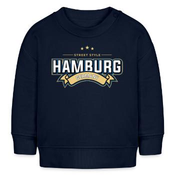 Hamburg - Baby Organic Sweatshirt Baby Changer von Stanley/Stella - Navy - Vorne