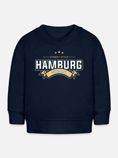 Hamburg - Baby Organic Sweatshirt Baby Changer von Stanley/Stella - Navy