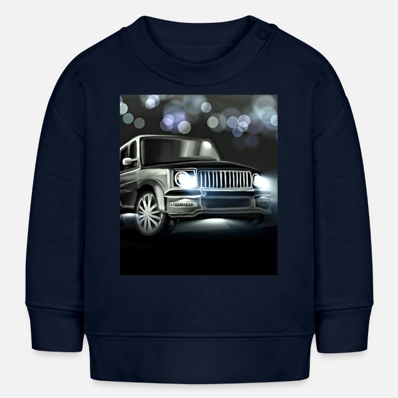 Mode enfantine pour garçon - Sweat bébé bio Stanley/Stella - bleu marine