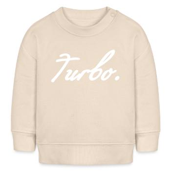 Turbo blanc - Sweat bébé bio Stanley/Stella - écru doux - Devant
