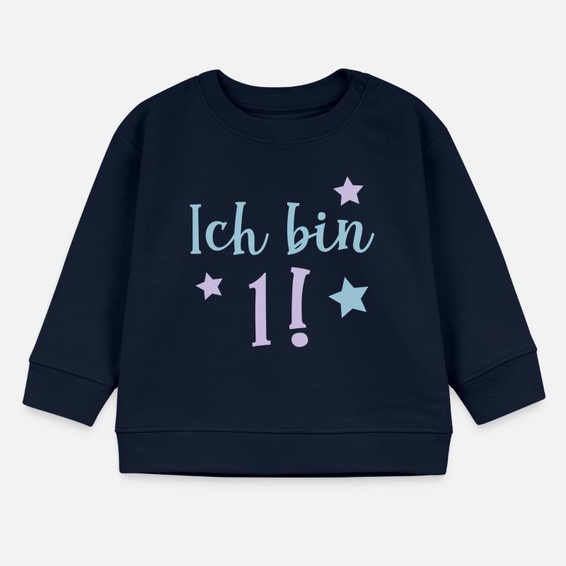 Ich bin 1! Baby Organic Sweatshirt Baby Changer von Stanley/Stella