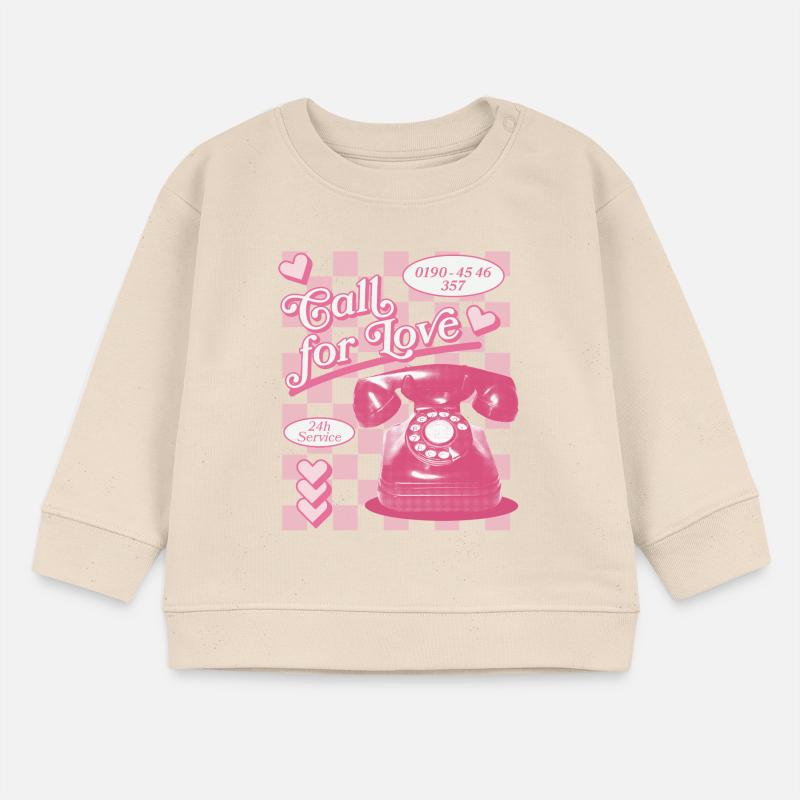 Appel à l’amour hotline esthétique Sweat bébé bio Stanley/Stella