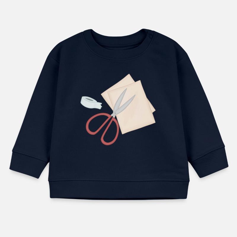 Studio de papier motif de ciseaux créatifs Sweat bébé bio Stanley/Stella