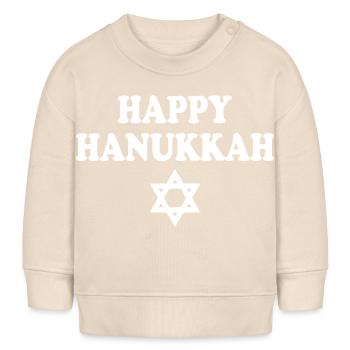 HAPPY HANUKKAH - Baby Organic Sweatshirt Baby Changer von Stanley/Stella - Natur - Vorne