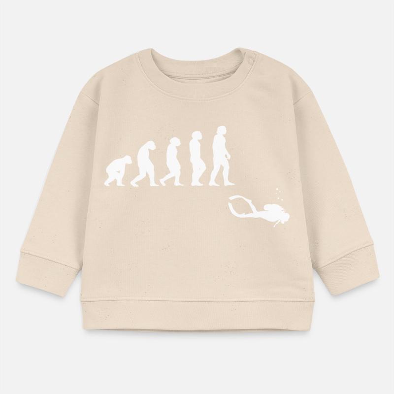 Evolution diving with a device Baby Sweatshirt by Stanley/Stella