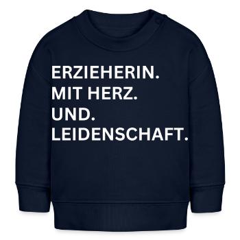 Beruf Erzieherin - Baby Organic Sweatshirt Baby Changer von Stanley/Stella - Navy - Vorne