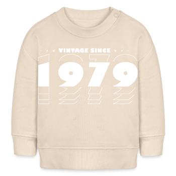 Vintage Retro Best of 1979, zur Feier des 46-jährigen Bestehens - Baby Organic Sweatshirt Baby Changer von Stanley/Stella - Natur - Vorne