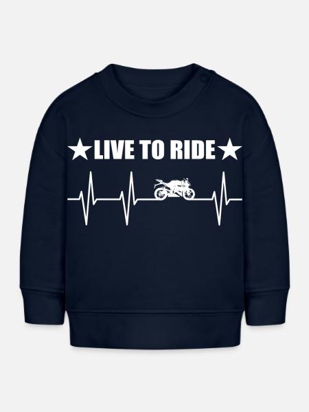 Motorrad - Baby Organic Sweatshirt Baby Changer von Stanley/Stella - Navy