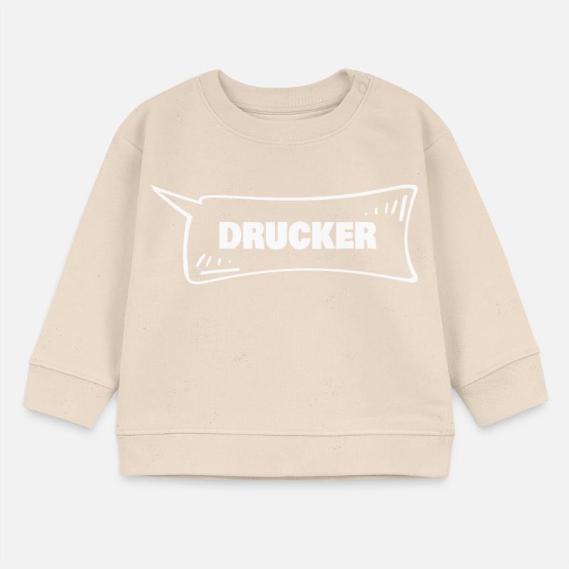 Speech Bubble Printer Baby Sweatshirt by Stanley/Stella