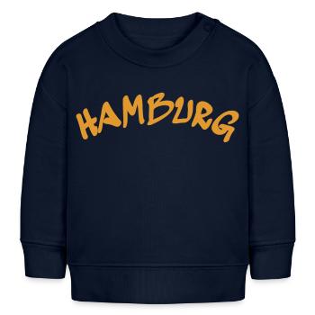 Hamburg - Hansestadt - Deutschland - Germany - Baby Organic Sweatshirt Baby Changer von Stanley/Stella - Navy - Vorne
