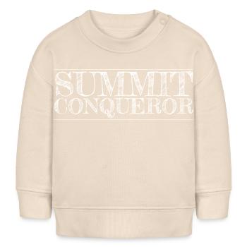 humor funny sayings mountain climbing techniques - Baby Organic Sweatshirt Baby Changer von Stanley/Stella - Natur - Vorne