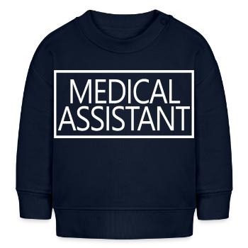 Arzthelferin Stolzer Abschluss im Gesundheitswesen - Baby Organic Sweatshirt Baby Changer von Stanley/Stella - Navy - Vorne