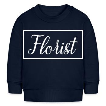 Florist Proud Graduate Florist Student Geschenk - Baby Organic Sweatshirt Baby Changer von Stanley/Stella - Navy - Vorne