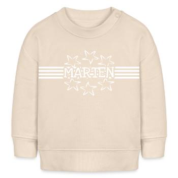 Cadeau pour Martre - Sweat bébé bio Stanley/Stella - écru doux - Devant