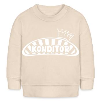 Konditor als Beruf - Baby Organic Sweatshirt Baby Changer von Stanley/Stella - Natur - Vorne