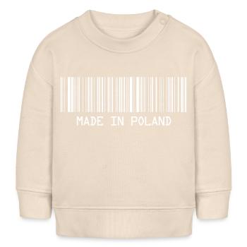 Fabriqué en Pologne - Pologne - Pologne - Code-barres - Dash - Sweat bébé bio Stanley/Stella - écru doux - Devant