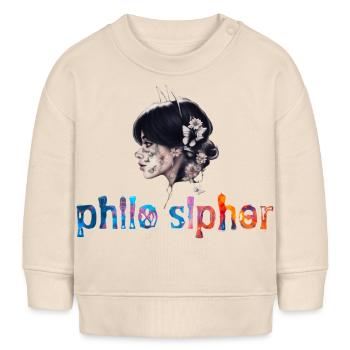 Verlorenes Mädchen - Baby Organic Sweatshirt Baby Changer von Stanley/Stella - Natur - Vorne