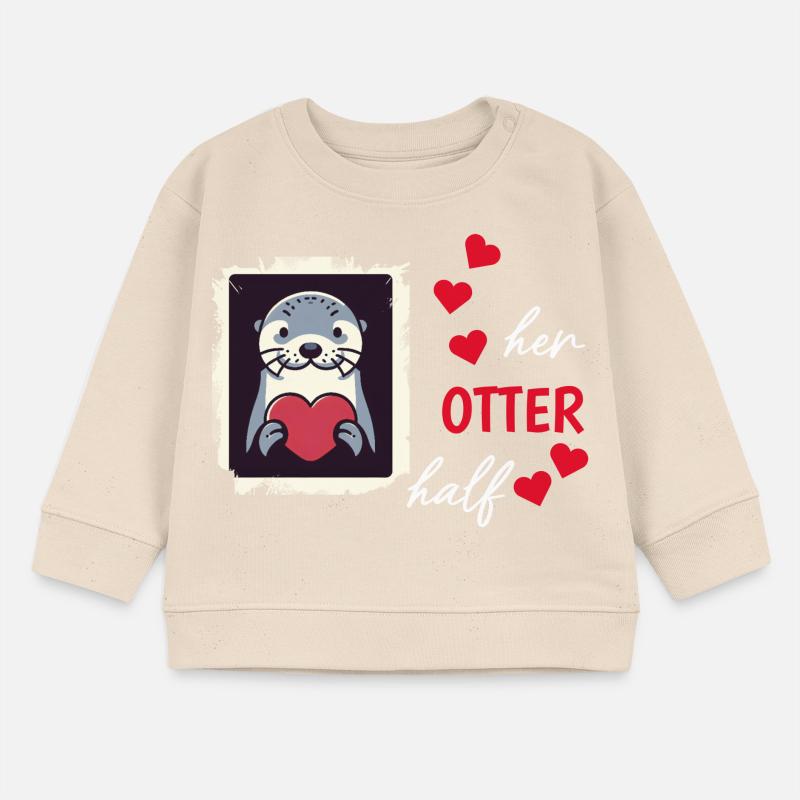 Otter half liebe geschenk Baby Organic Sweatshirt Baby Changer von Stanley/Stella