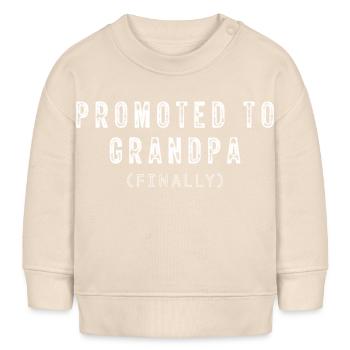 Schwangerschaftsankündigung für Großeltern Lustig - Baby Organic Sweatshirt Baby Changer von Stanley/Stella - Natur - Vorne