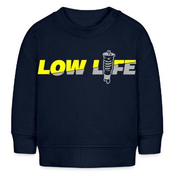 Low Life Gewinde - Baby Organic Sweatshirt Baby Changer von Stanley/Stella - Navy - Vorne