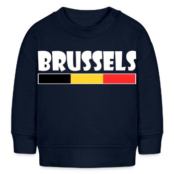 Brussel - Baby Organic Sweatshirt Baby Changer von Stanley/Stella - Navy - Vorne