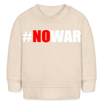 No war - Baby Organic Sweatshirt Baby Changer von Stanley/Stella - Natur - Vorne