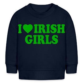 I love irish girls - Baby Sweatshirt by Stanley/Stella - navy - Front