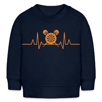 Darts Dart Player - Baby Sweatshirt by Stanley/Stella - navy - Front