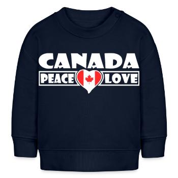 Canada - Sweat bébé bio Stanley/Stella - bleu marine - Devant