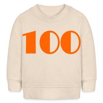 100. 100 YEARS. 100th ANNIVERSARY. ANNIVERSARY - Baby Sweatshirt by Stanley/Stella - soft Ecru - Front