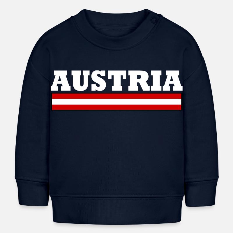 Austria - Baby Sweatshirt by Stanley/Stella - navy