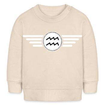 Aquarius Zodiac Sign, Exclusive T-Shirt Design - Baby Sweatshirt by Stanley/Stella - soft Ecru - Front