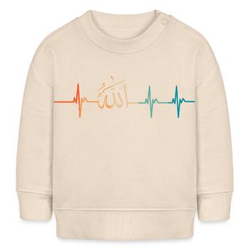 Allahs Herzschlag - Baby Organic Sweatshirt Baby Changer von Stanley/Stella - Natur - Vorne
