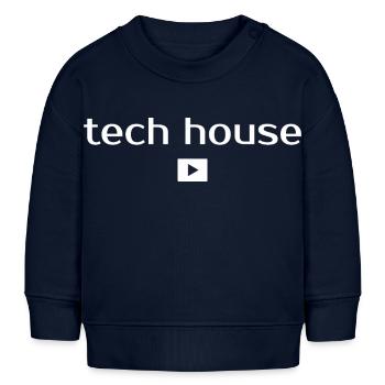 Tech House, Techno, Musik - Baby Organic Sweatshirt Baby Changer von Stanley/Stella - Navy - Vorne