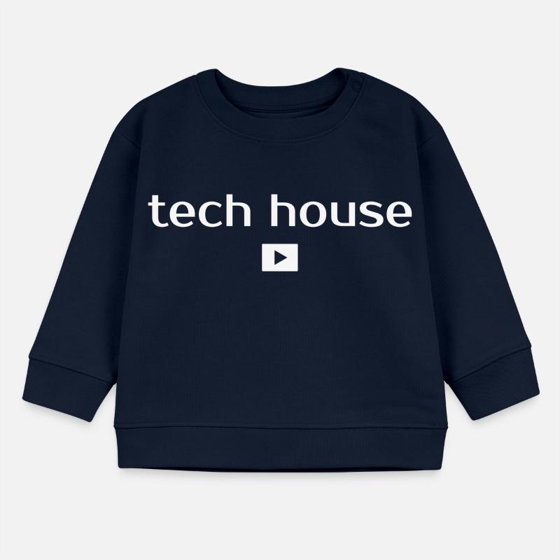 Tech House, Techno, Musik Baby Organic Sweatshirt Baby Changer von Stanley/Stella