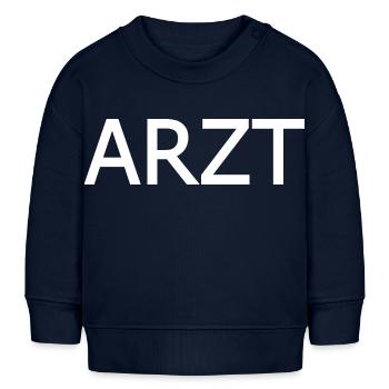 Arzt - Baby Organic Sweatshirt Baby Changer von Stanley/Stella - Navy - Vorne