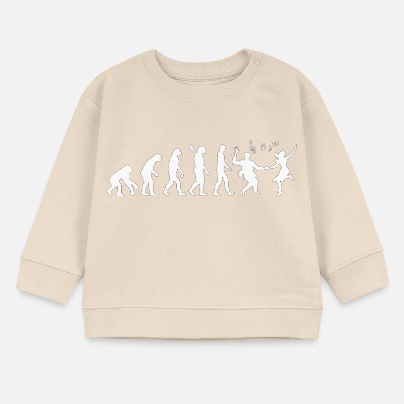 Darwin Evolution to Swing - Weiß Baby Organic Sweatshirt Baby Changer von Stanley/Stella