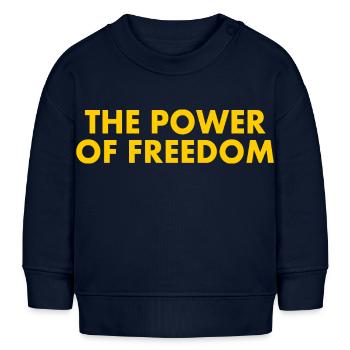 The power of freedom - Baby Sweatshirt by Stanley/Stella - navy - Front
