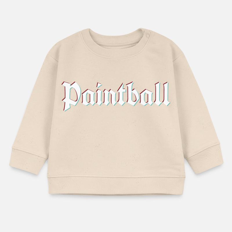 Rustic paintball logo with 3d distortion effect Baby Sweatshirt by Stanley/Stella