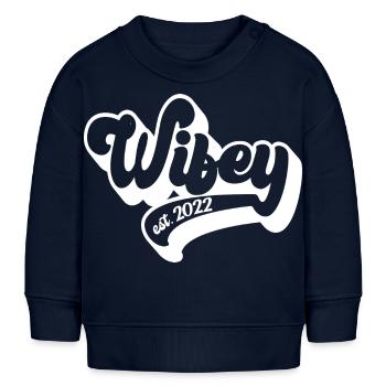 Wifey Est. 2022 Future Mrs., Engagement Party - Baby Sweatshirt by Stanley/Stella - navy - Front