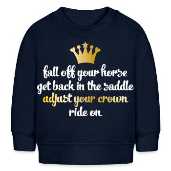 Riding accident - Baby Sweatshirt by Stanley/Stella - navy - Front