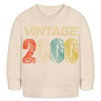 Vintage 2000 Retro - Best Seller - Baby Sweatshirt by Stanley/Stella - soft Ecru - Front