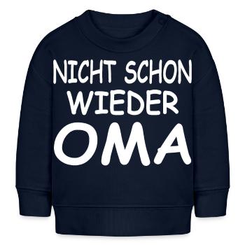 Oma - Baby Organic Sweatshirt Baby Changer von Stanley/Stella - Navy - Vorne