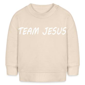 Team jesus - Baby Sweatshirt by Stanley/Stella - soft Ecru - Front