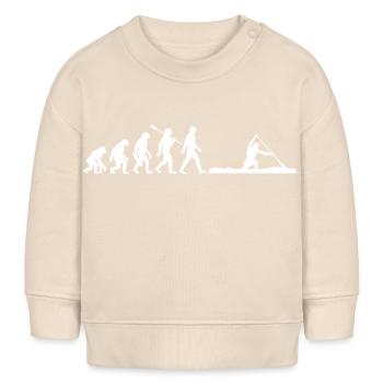 Evolution - Canadier - Kanusport - Wettkampf - Baby Organic Sweatshirt Baby Changer von Stanley/Stella - Natur - Vorne
